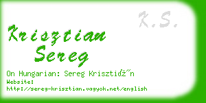 krisztian sereg business card